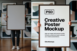 Creative Poster Mockup, an Advertising Mockup by Elite Mockups