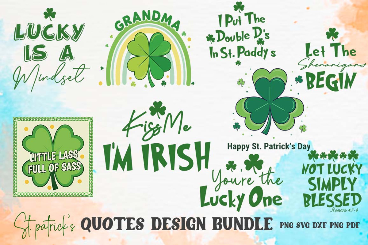 St Patrick's Irish Clover SVG Bundle, an Object Graphic by FiveStarCrafting (Photo 1 of 5)