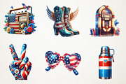 Retro 4th of july Sublimation, an Illustration by RobertsArt (Thumbnail 7 of 7)