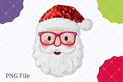 Glitter Patchwork Christmas Santa Pn, an Illustration by designcity5 (Thumbnail 1 of 8)