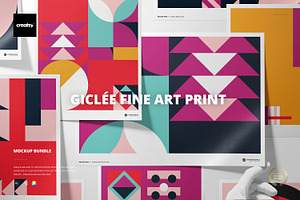 Gicle Fine Art Print Mockup Bundle