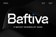 Baftiva - Sans Serif Family Font, a Sans Serif Font by Flawless And Co (Thumbnail 1 of 10)