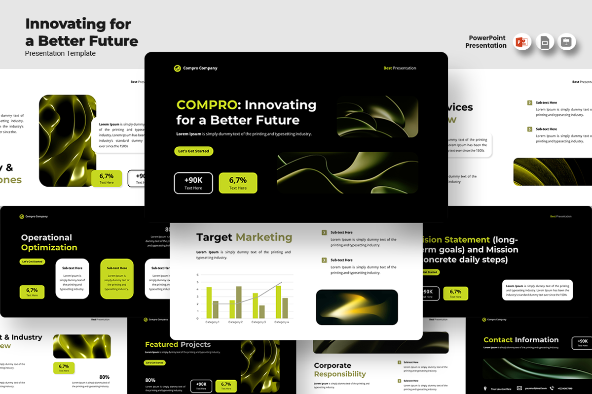 Innovating for the Future PowerPoint, a Presentation Template by Iqsiart Studio (Photo 1 of 3)