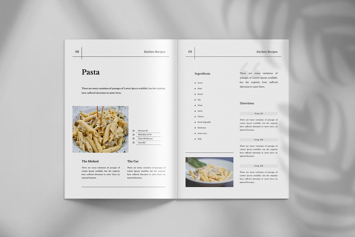 Recipe cookbook layout template, a Brochure Template by Tanmoy Topu (Photo 5 of 7)