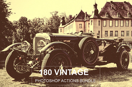 Vintage Photoshop Actions 180 Bundle