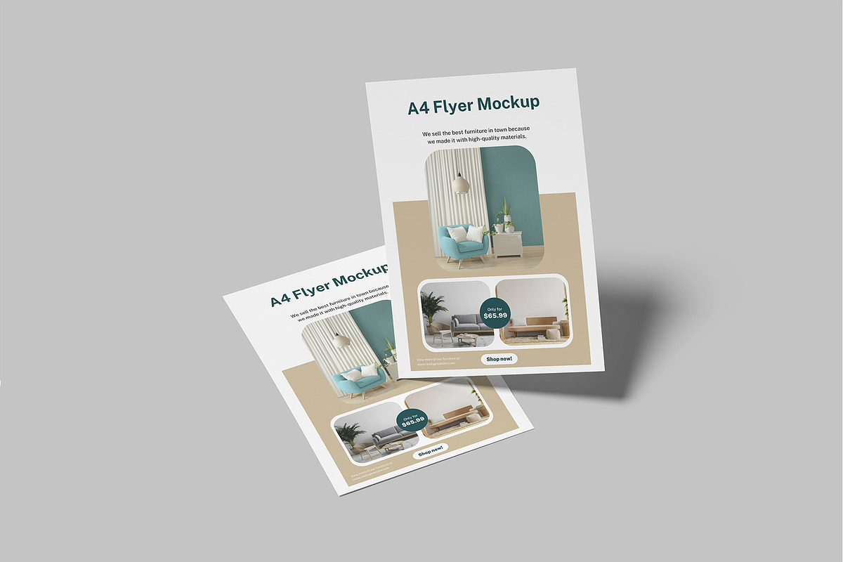 A4 Flyer Mockup, a Flyer Template by rizalamora (Photo 11 of 11)