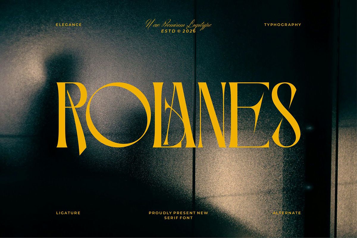Rolanes || Elegant Serif Font, a Serif Font by Ermedia Studio (Photo 1 of 10)