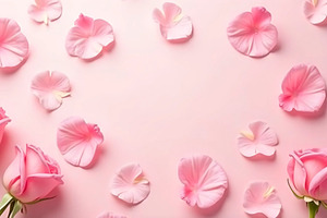 Soft Pink Rose Petals Abstract Backg, a Photo by LOGOCREATIVE