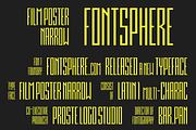 Film Poster Narrow |3 fonts, a Sans Serif Font by Fontsphere (Thumbnail 3 of 3)