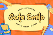 Cute Emilo – Playful Kids Font, a Handwritten Font by socutefont (Thumbnail 1 of 10)