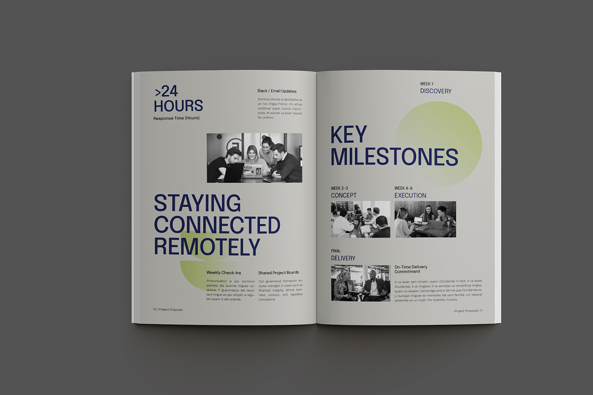 Remote Creative Agency Proposal, a Brochure Template by Neermana (Photo 5 of 11)