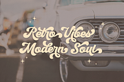 Mucky Script - Retro Groovy Font, a Script Font by Holyline Design (Thumbnail 9 of 14)