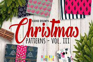 Hand Drawn Christmas Patterns III