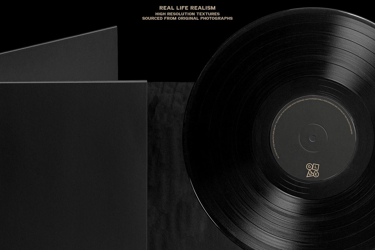 Gatefold Vinyl Mockup Pack, a Packaging Mockup by Glue Lab (Photo 5 of 6)