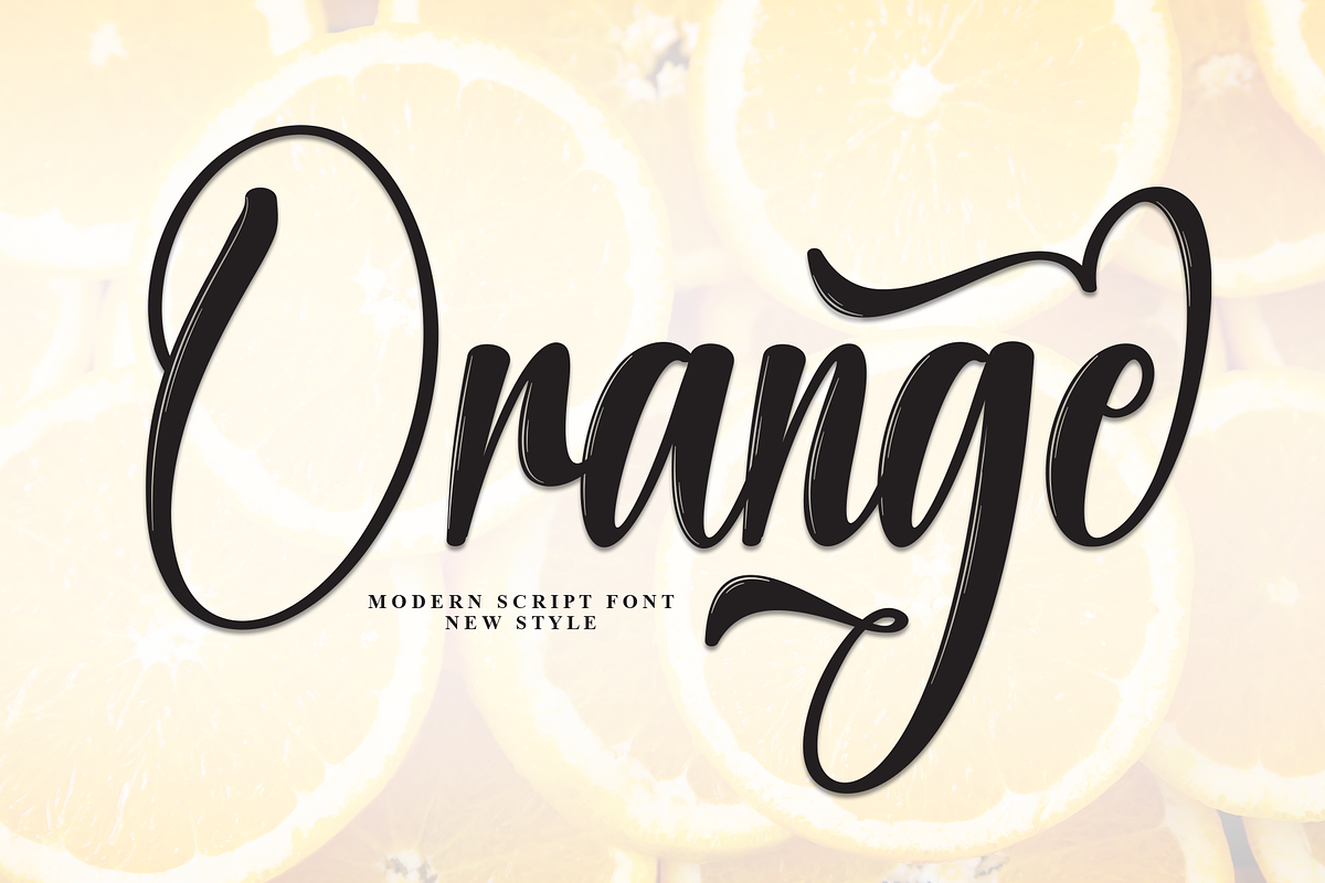 Orange | Script Font, a Handwritten Font by Scratchones (Photo 1 of 9)
