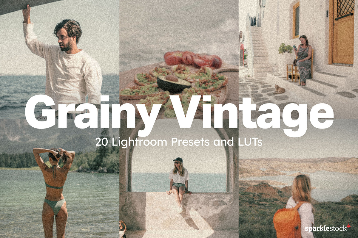 20 Grainy Vintage Lightroom Presets, a Preset Add-On by SparkleStock (Photo 1 of 13)