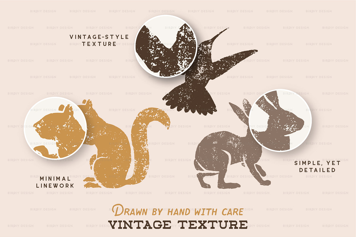 Forest Animal Icons Hand Drawn Set, an Icon by BirDIY Design (Photo 4 of 5)
