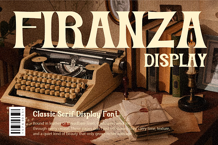 Firanza Display - Classic Serif Font, a Font by PutraCetol Studio