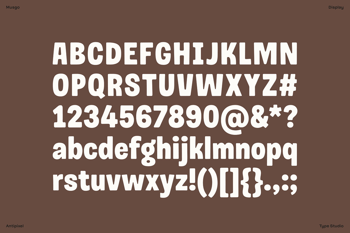 Musgo | Soft Condensed Rounded Sans, a Sans Serif Font by Antipixel Type Studio (Photo 4 of 19)