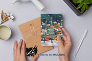 Twinkling Whimsy City, Christmas Kit, a Seasonal Illustration by Digital Art Mahdiseño (Thumbnail 10 of 10)