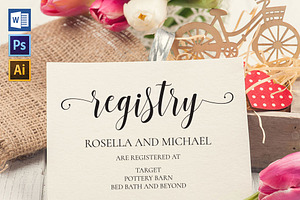 Registry Cards Editable SHR456