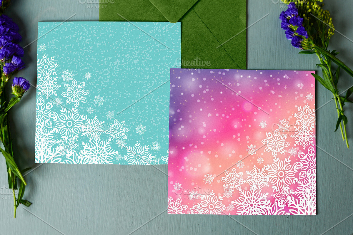 Snowflake christmas background, a Decorative Illustration by jelisua88 (Photo 1 of 3)