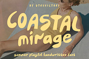 Coastal Mirage Playful Summer Sans, a Sans Serif Font by Struvictory.art (Thumbnail 1 of 8)