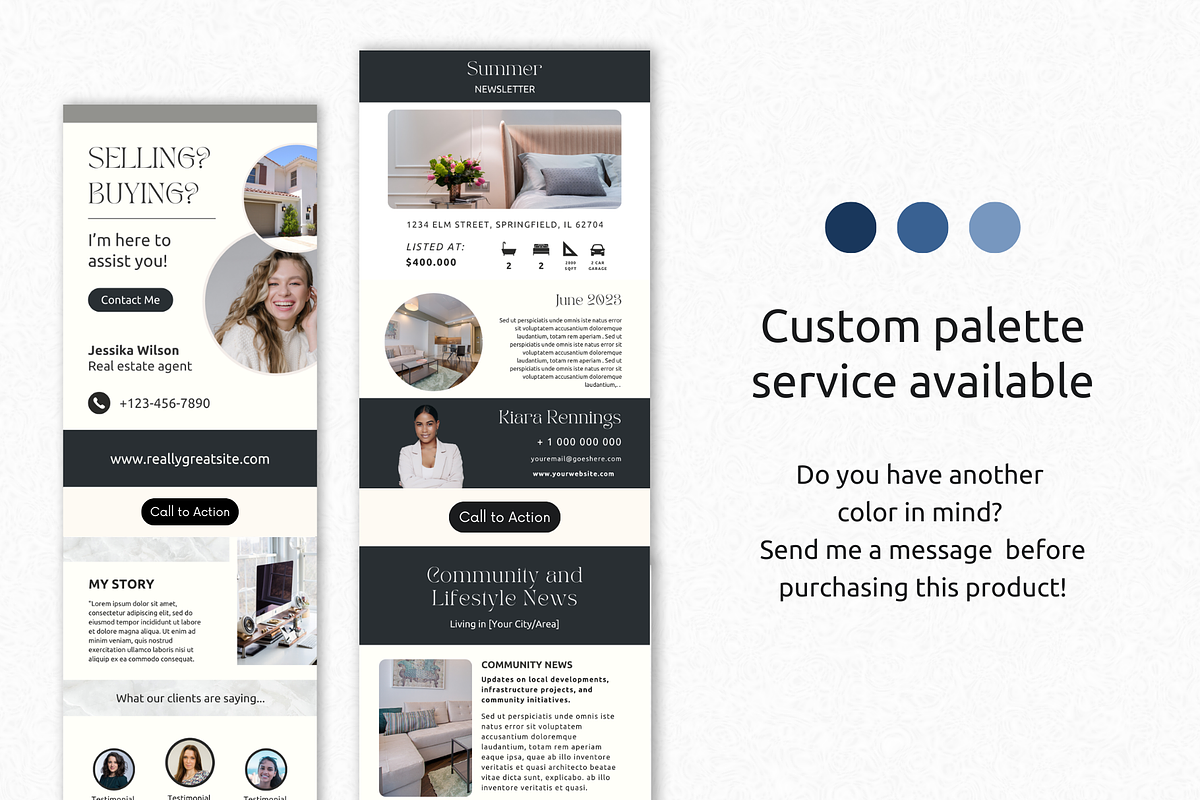 Real Estate Newsletter Template Pack, an Email Template by PittaFinePrint (Photo 5 of 10)