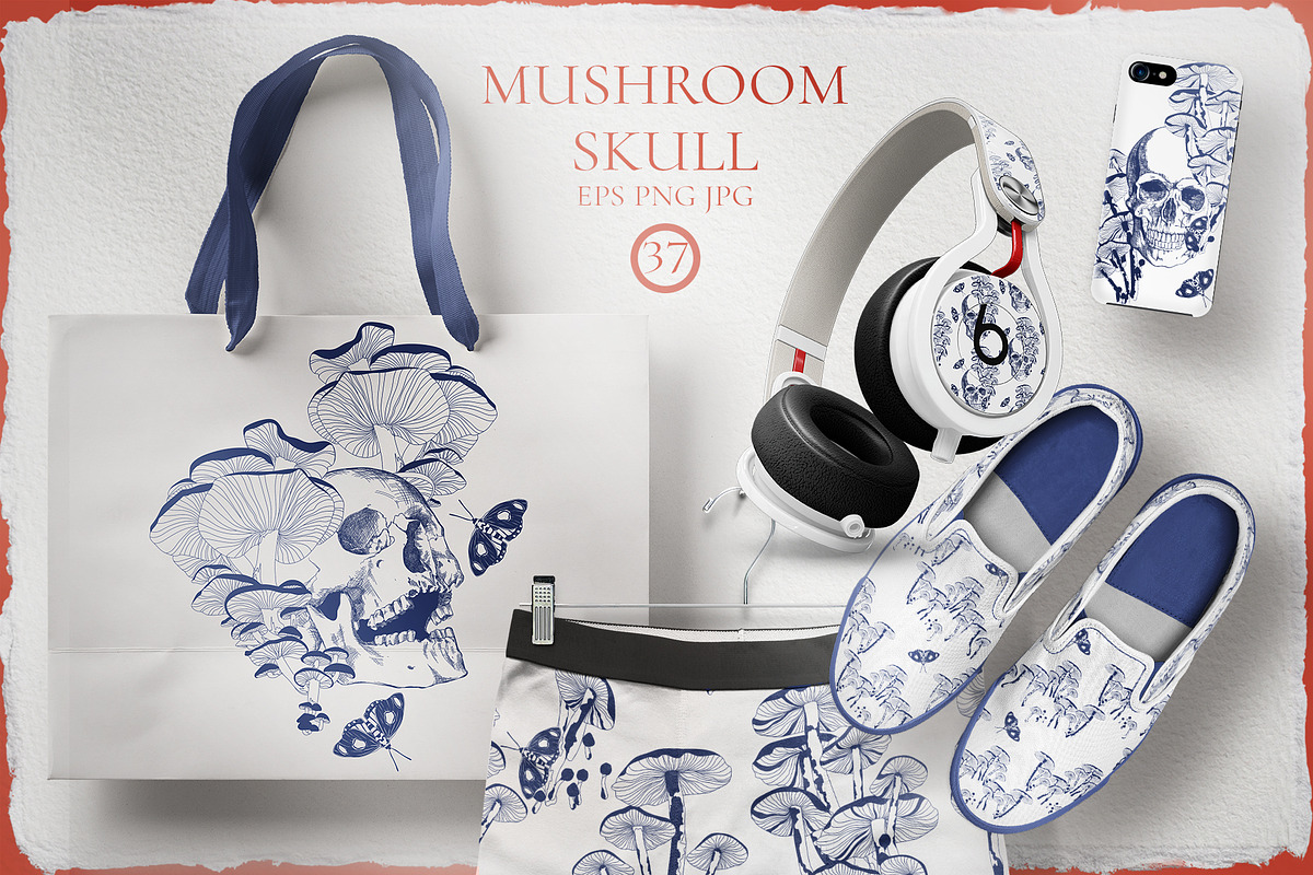 MUSHROOM SKULL, a Person Illustration by LanaDzi (Photo 9 of 11)