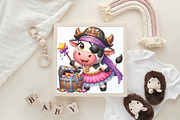 Funny Cow Halloween PNG Clipart, an Illustration by CraftArtStudio (Thumbnail 6 of 6)