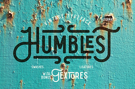Humblest Font + Textures, a Sans Serif Font by Gleb Guralnyk
