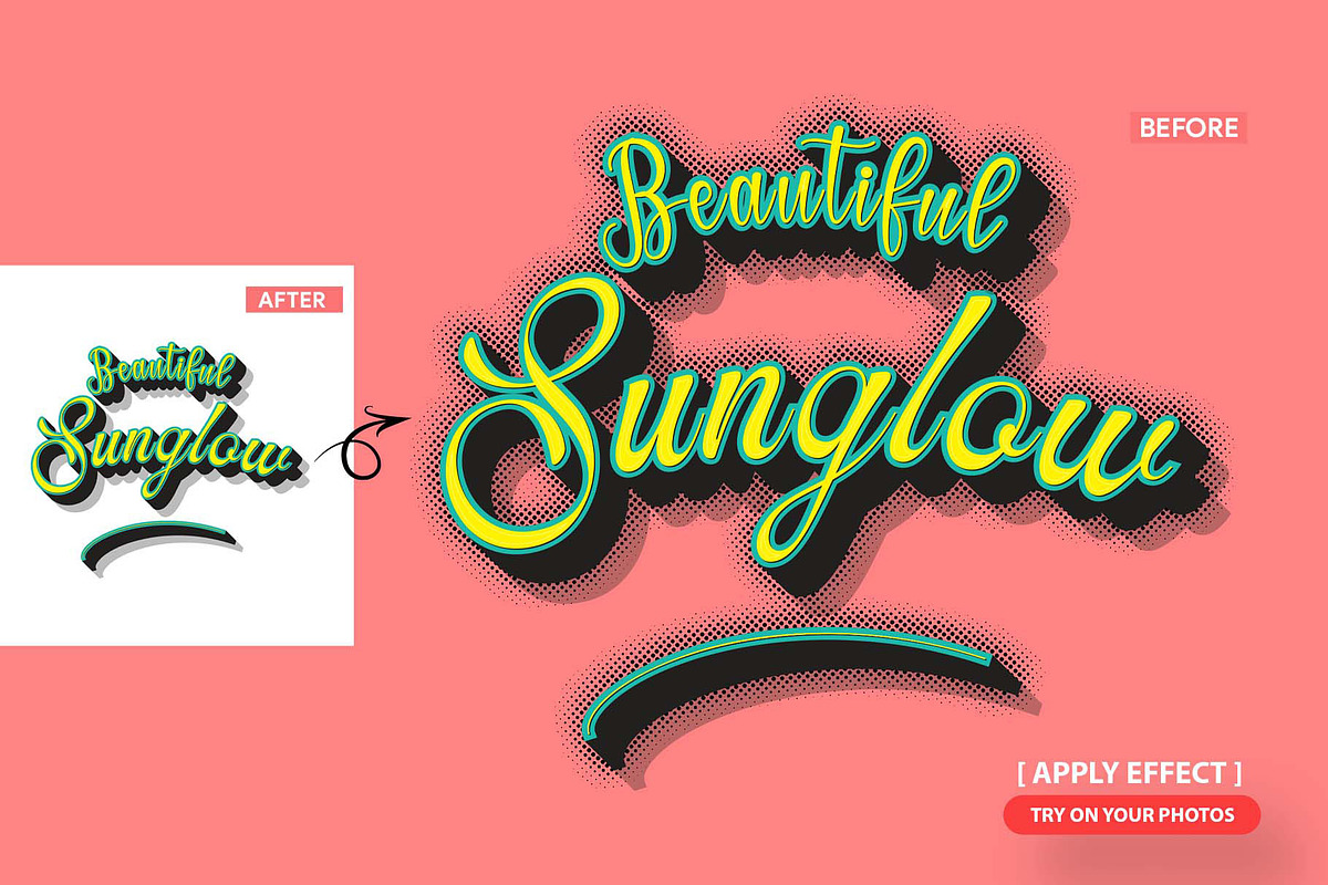 Halftone Backing & Shadow Kit, an Action Add-On by MRI STUDIO (Photo 11 of 13)