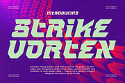 Strike Vortex Futuristic Racing, a Sans Serif Font by timelesstype.co (Thumbnail 1 of 15)