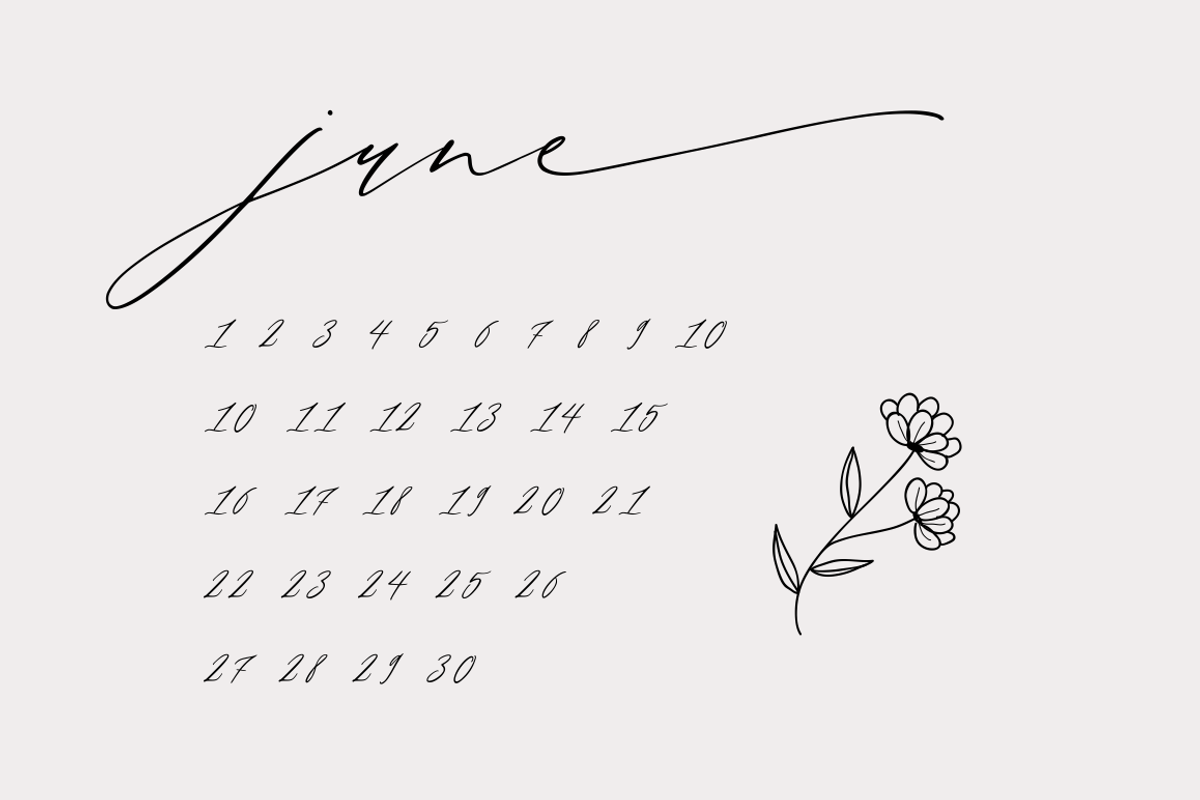 Month Glade - Calligraphy Font preview 7