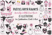 Pastel Goth Haunts Clipart Bundle, an Illustration by Pet Cave (Thumbnail 1 of 3)