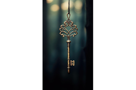 A metal key with an ornate design on, an Architecture Photo by tilialucida