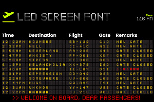 Led Screen - Typeface