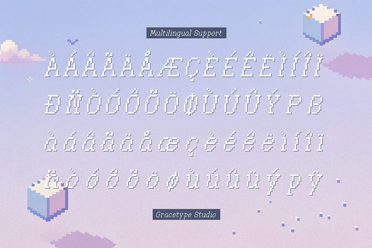 Word Craft | Premium Pixel Font, a Script Font by gracetype_studio (Photo 11 of 12)
