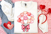 Valentine Heart Balloons PNG, an Illustration by Canvas Craft (Thumbnail 4 of 6)