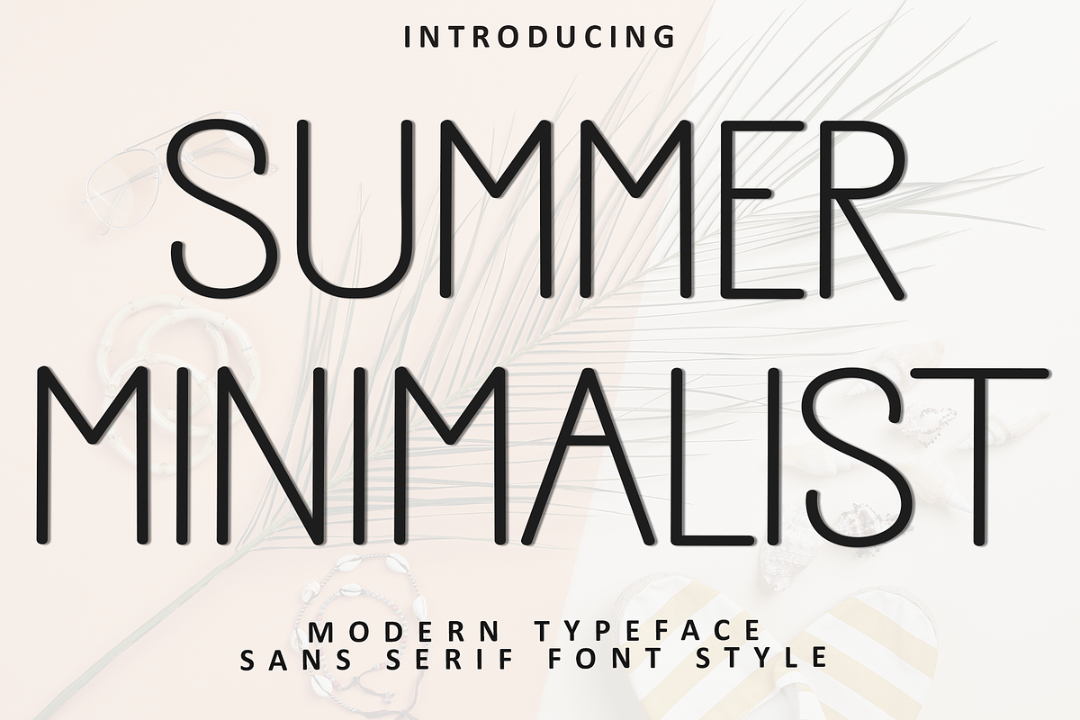 Summer Minimalist, a Sans Serif Font by InermediaSTUDIO (Photo 1 of 8)