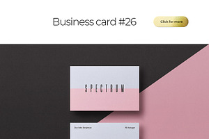 Business Card Bundle Template Mockup