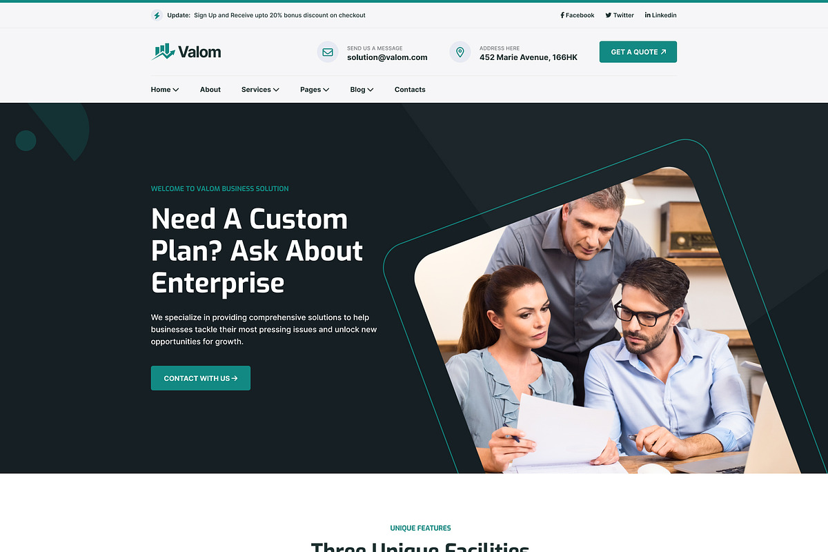 Valom - Consultancy HTML Template, a HTML Template by AliThemes (Photo 6 of 6)