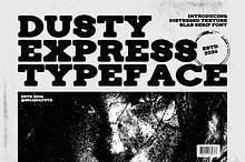 Dusty Express Rough Texture Font