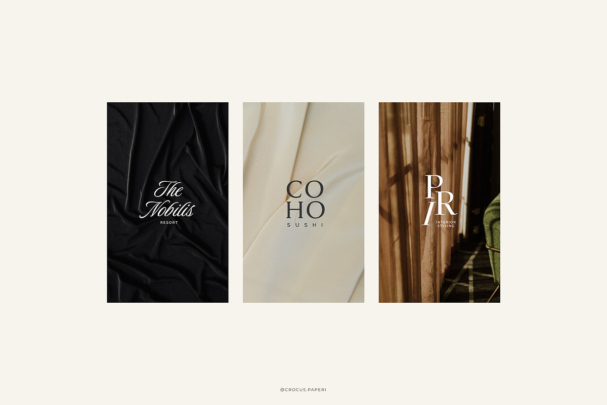 LUXURY Logos & Business Cards, a Branding & Logo Template by Crocus Paperi (Photo 14 of 17)