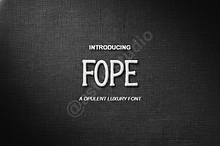 Fope Typeface - Modern Luxury Serif