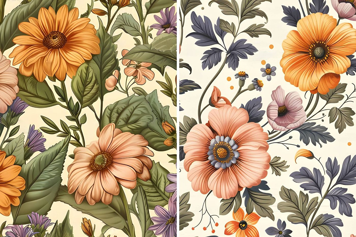 Wildflower Garden Seamless Pattern, a Pattern Graphic by UniqueMe (Photo 13 of 14)