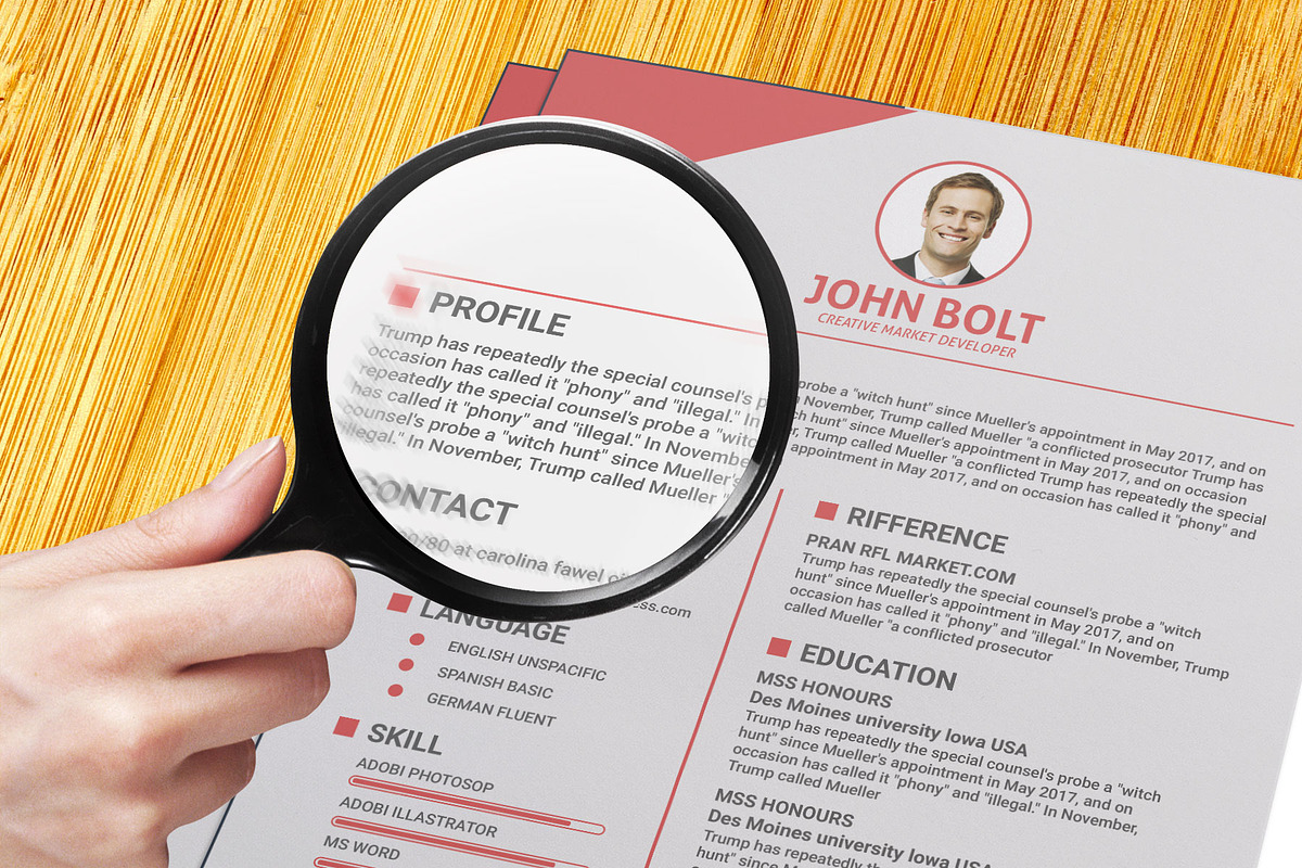 Clean Resume/CV, a Resume Template by designvillage (Photo 11 of 13)