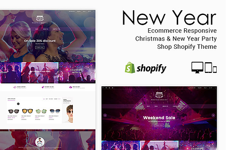 New Year - Party Shop Shopify Theme, a Shopify Template by ThemeTidy Shopify Agency