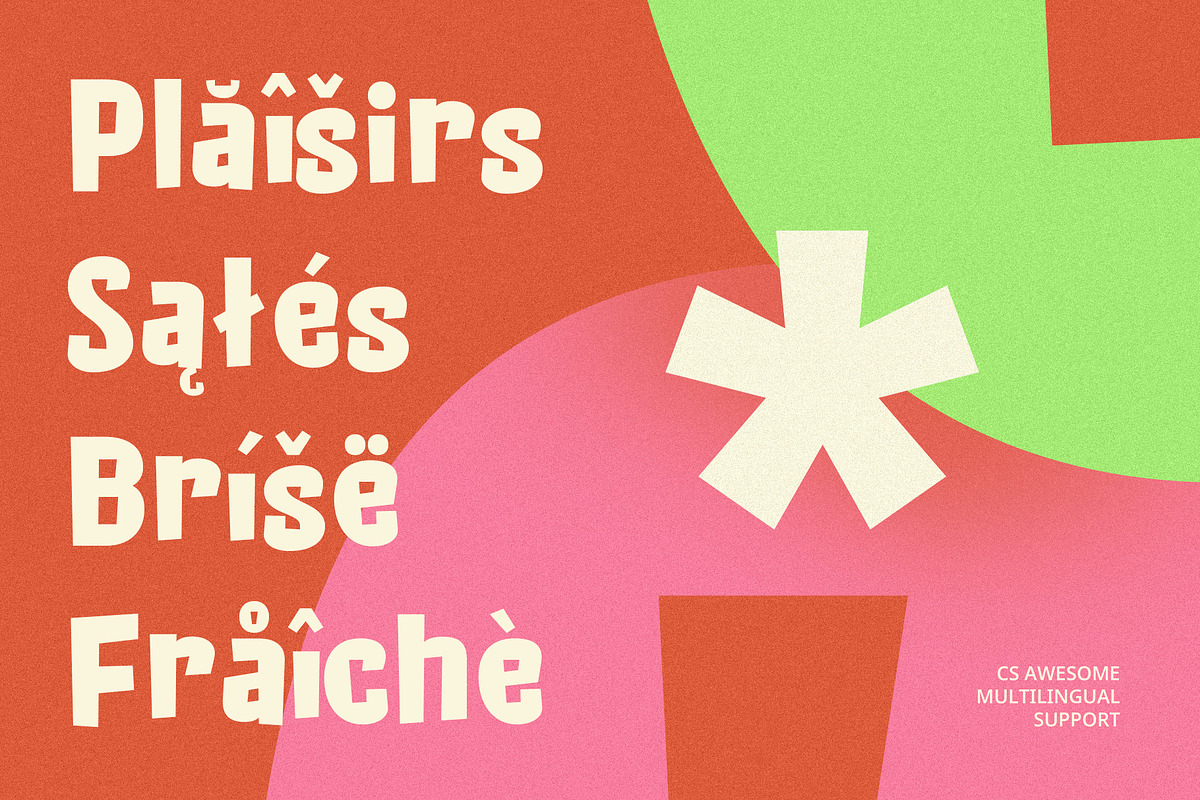 CS Awesome – Fun Font, a Sans Serif Font by Craft Supply Co. (Photo 7 of 8)