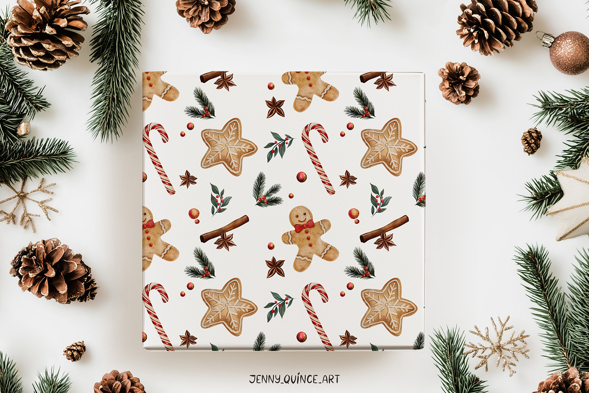 Christmas Holiday Vintage Collection, a Seasonal Illustration by Jenny Quince (Photo 11 of 12)